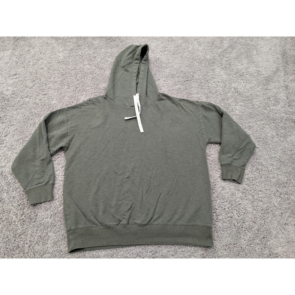 Buffalo David Bitton Pullover Mens‎ Large Sweatshirt Hoodie Green Fleece